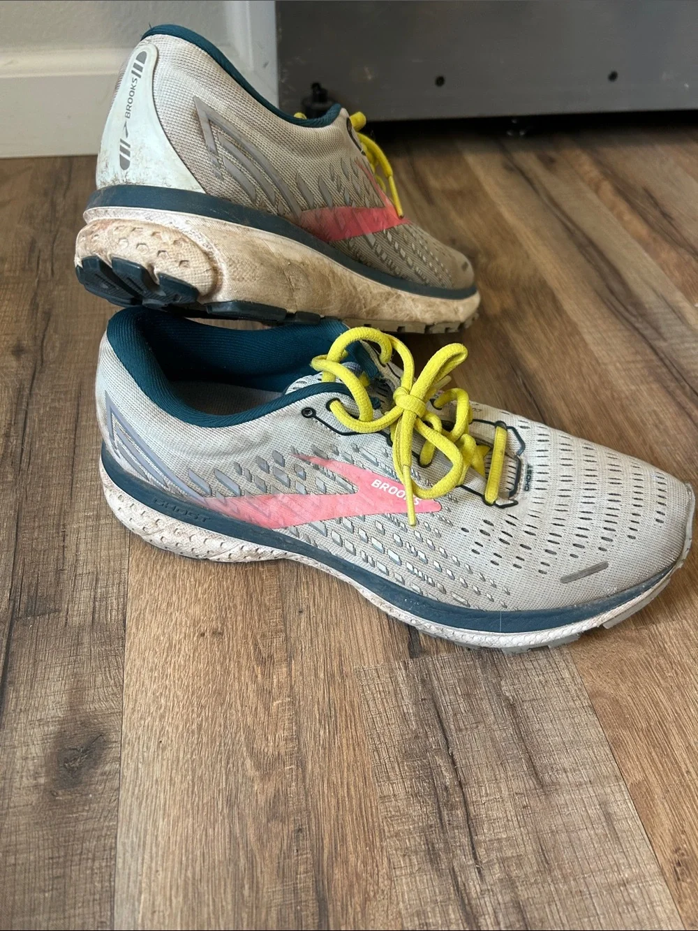 Brooks Women’s Ghost 13 Road Running Shoe - Blue with Pink Accent